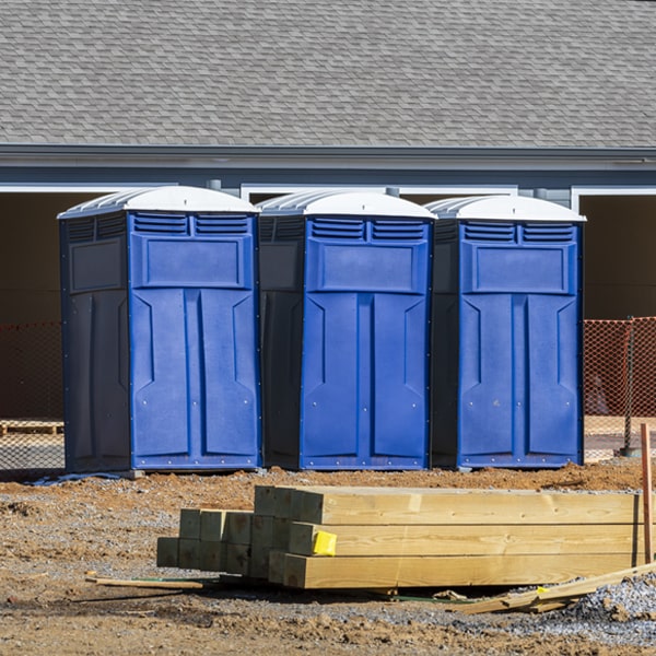 is there a specific order in which to place multiple portable restrooms in Winifred